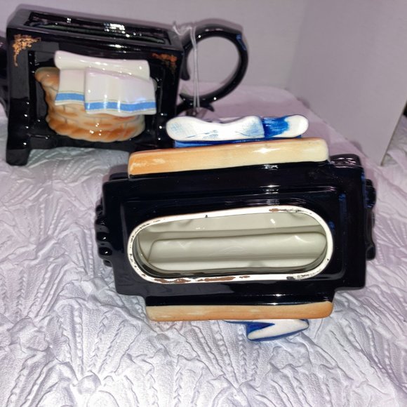 Teapot Paul Cardew Design Washing Mangle (Wringer) with Sugar Box 4 pieces - Picture 9 of 11